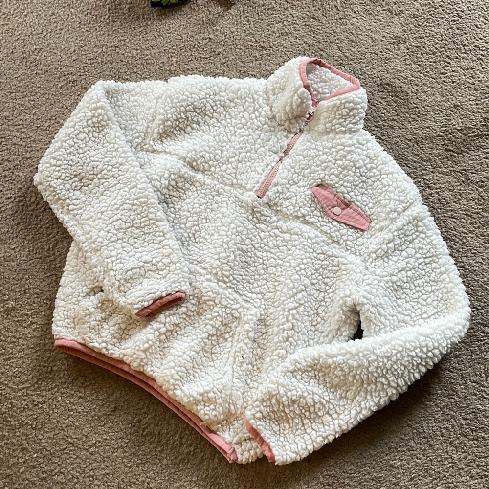 Fuzzy fleece pullover